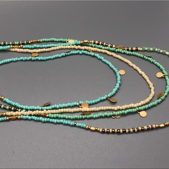 Bohemian multilayer bead necklace - Picture 2 of 5